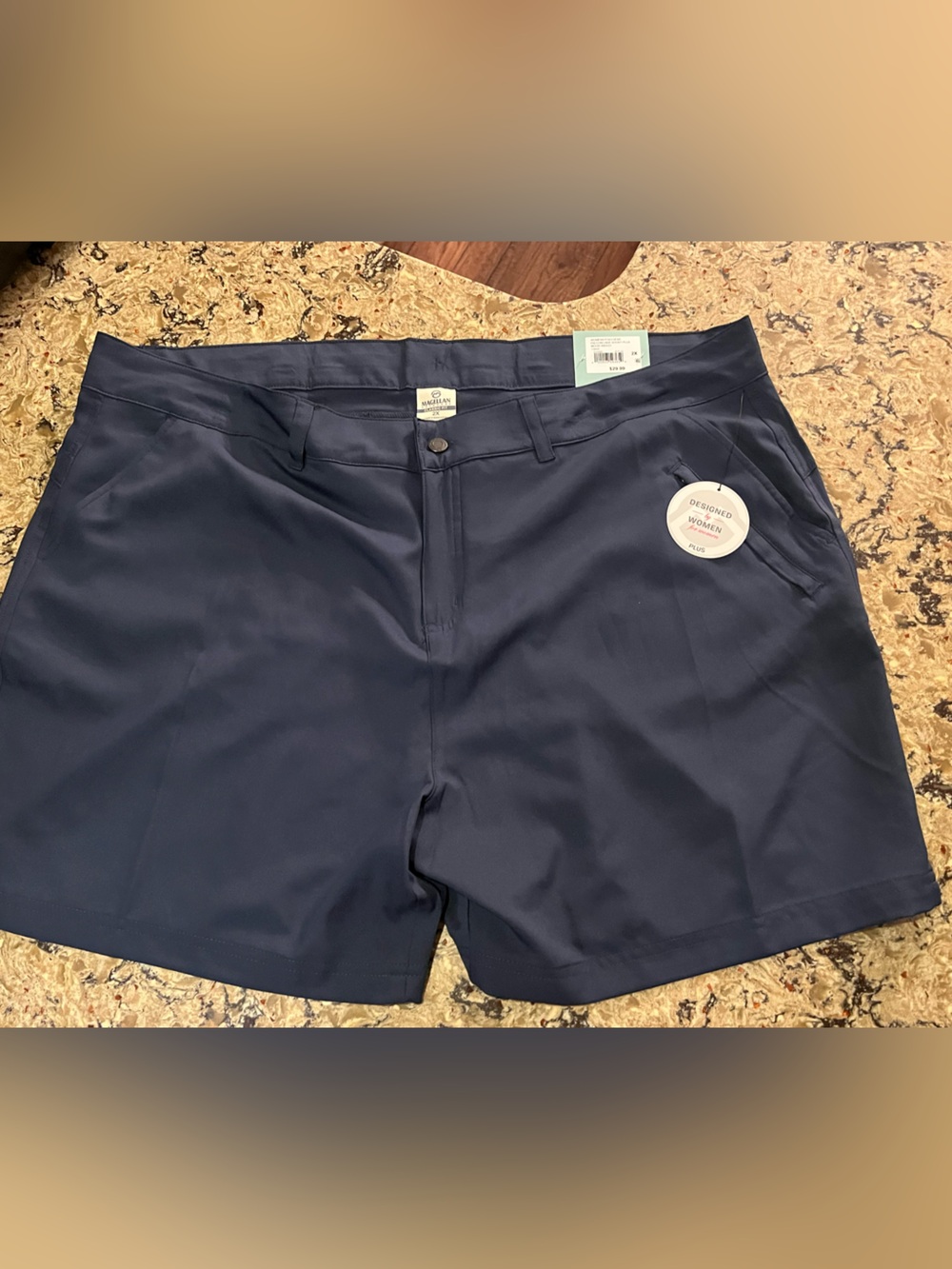 Magellan Outdoors Women's Navy Blue Athletic Shorts